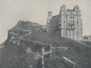 Antique photo-engravings of Switzerland from 1892